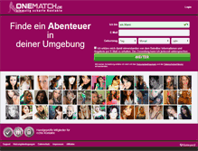 Tablet Screenshot of onematch.de